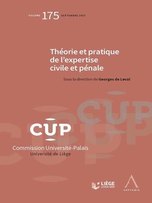 cover image of Théorie et pratique de l'expertise civile et pénale